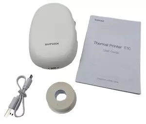 SUPVAN E10 Label Maker Portable Thermal Print w/Tape Wireless and Rechargeable - Picture 1 of 9