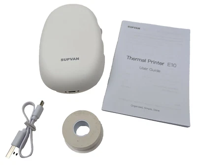 SUPVAN E10 Label Maker Portable Thermal Print w/Tape Wireless and Rechargeable - Image 1 of 4