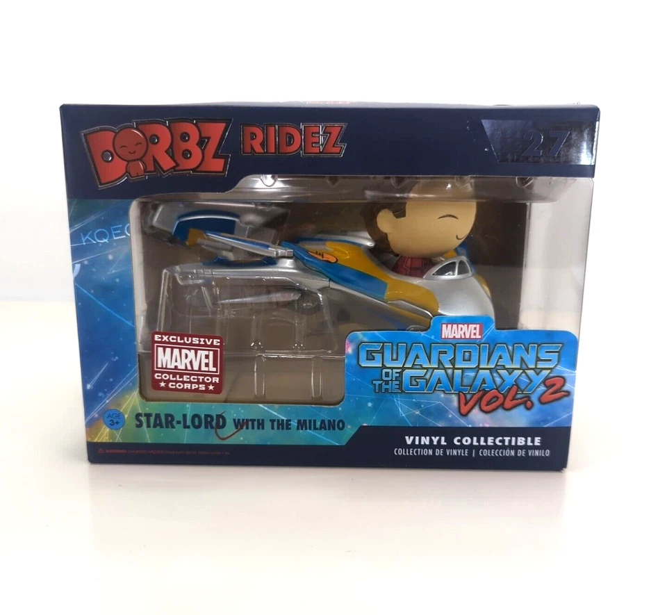 Funko Dorbz Ridez Marvel Guardianes de la Galaxia Vol 2 Star Lord con El Milán Foto 1 de 4