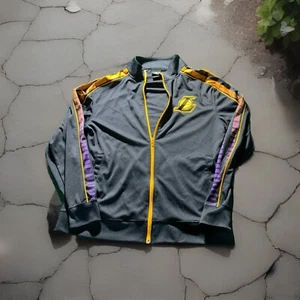 Adidas Los Angeles Lakers Kobe Bryant Uomo LG Track Jacket Full Zip Nero Logo - Foto 1 di 10