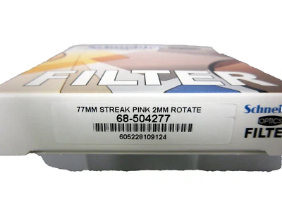 New Schneider 77mm Streak Pink 2mm Rotate Filter Anamorphic Lens Streaks Effect - Image 1 of 4
