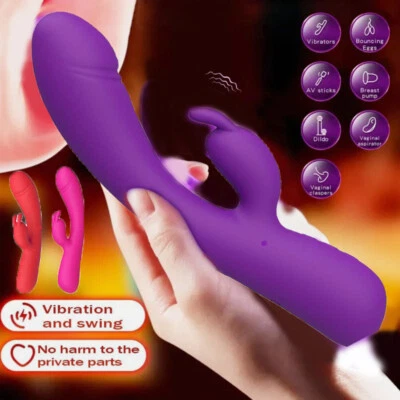 Rabbit Flattern G-Punkt Vibrator Dildo Klitoris Stimulator Sexspielzeug Frauen - Bild 1 von 4