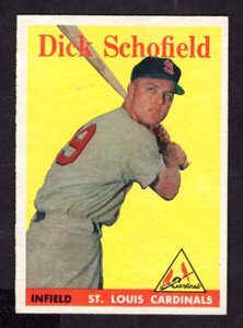 1958 TOPPS DICK SCHOFIELD CARD NO:106 NEAR MINT CONDITION