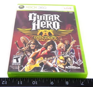 Guitar Hero Aerosmith Xbox 360 CIB Complete Tested Shown Working Game - Picture 1 of 6