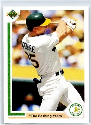MARK MCGWIRE 1991 Upper Deck The Bashing Years Athletics Baseball Card #656 - Image 1 of 2