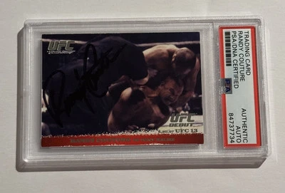 Randy Couture 2009 Topps UFC Round 1 RC #4 Signed PSA/DNA Rookie Autograph - Image 1 of 3