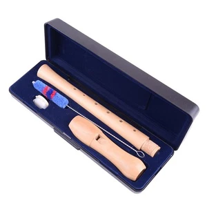 German Maple Wood Recorder Soprano 8 Hole Flute Recorder Musical Instrument wf - Picture 1 of 6