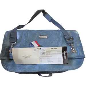 VTG American Tourister Blue 1900 Series Model 1950 50" Garment Bag New in Box - Picture 1 of 10