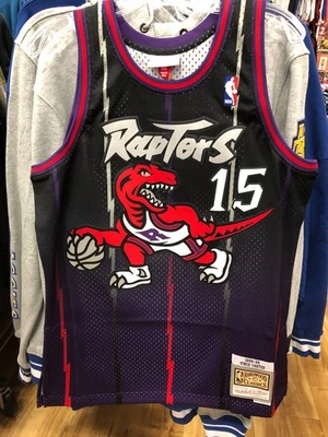 VINCE CARTER NBA Jersey Toronto Raptors MENS MITCHELL & NESS BLACK /PURPLE MULTI - Image 1 of 4