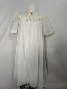 Vintage Eve Stillman Original Peignoir Set Negligee Off White Medium - Bild 1 von 11