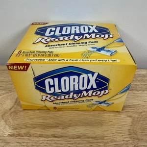Clorox ReadyMop 8 Refill Pads Absorbent Mopping Pads 8.5x10.5" NIB - Picture 1 of 9