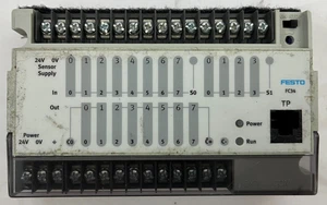Festo FEC-F34-FST PLC Controller 24V DC | 12DI/8DO | Ethernet | Industrial Used - Picture 1 of 7