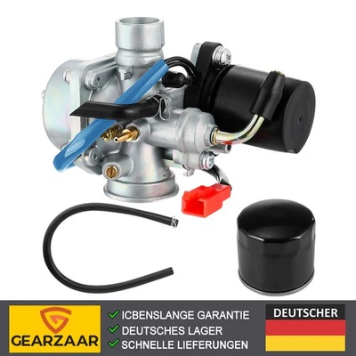 Vergaser 17,5mm Passend für Yamaha Peugeot Force 50 C-Tech inkl. E-Choke Ersatz - Bild 1 von 4