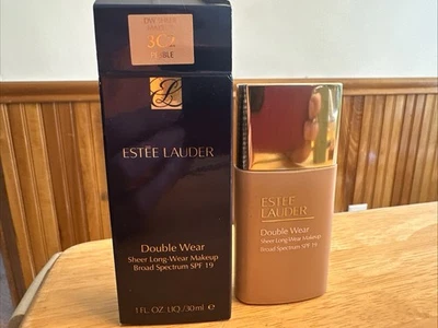 Double Wear Sheer Long-Wear Makeup SPF 19  by Estee Lauder 3C2 Pebble 30ml BNIB - Image 1 of 4