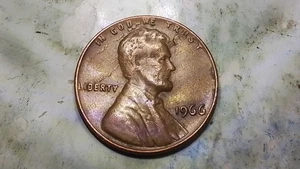 (Oct25) 1966 P Error, Planchet Delamination Attached - Picture 1 of 5