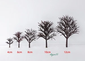Lote de 15 miniaturas baúl hágalo usted mismo escala HO/OO árboles hechos a mano escena ferroviaria modelo - Imagen 1 de 9
