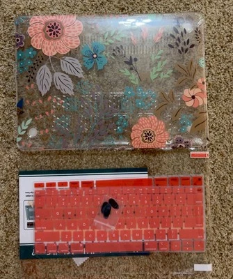 Funda rígida floral para MacBook Air con protector de pantalla y teclado Foto 1 de 2