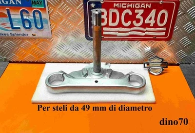 Harley Davidson piastra inf. forcella originale steli da 49mm Dyna Wide Glide M8 - Immagine 1 di 4