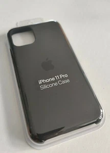 Original Offizielle Apple iPhone 11 Pro Silikon Hülle Schwarz MWYN2ZM/A - Bild 1 von 3