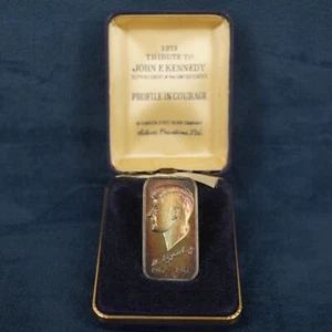 1973 Silver Creations 1oz Raised Relief .999 Silver Memorial Bar- Free Ship USA - Picture 1 of 6