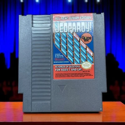 1989 Jeopardy Junior Edition Cartridge Nintendo NES Hard Case - Image 1 of 4
