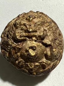 PHRA RAHU COCONUT LP NOY RARE OLD THAI BUDDHA AMULET PENDANT MAGIC ANCIENT#63 - Picture 1 of 4