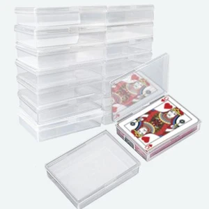 Playing Card Deck Box, 16 pcs Plastic Empty Trading Card Case Holder - Picture 1 of 5