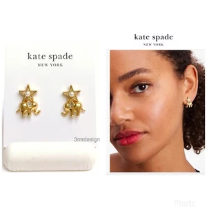 Neu mit Etikett Kate Spade WINTER KARNEVAL 12-K vergoldete Messing CZ Kristalle Ohrstecker - Bild 1 von 8