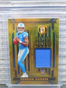 2023 Gold Standard Hendon Hooker Newly Minted Rookie RC Patch #266/399 Lions
