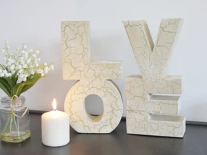 LOVE Sign Resin Casting Mold 2 Piece Decoration Sculpture Gift Deco 4601 - Picture 1 of 5