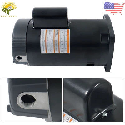 2.5 HP 230V 56Y Frame Square Flange Up-Rated Pool or Spa Pump Motor B2840 - Image 1 of 4