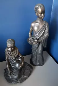 The Leonardo Collection African Masai Figures x 2 - Picture 1 of 6