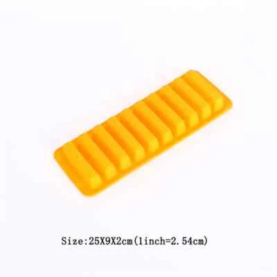 Силиконовая форма для кубика льда в форме палочки лоток 10 сеток легкое высвобождение стиль Finger Pops - Изображение 1 из 4