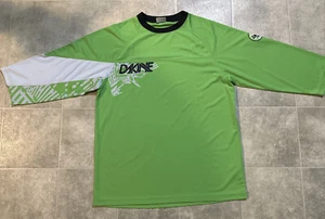 Dakine Mens Large Long Sleeve Neon Green Jersey Size Large - Picture 1 of 9