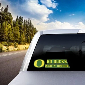 NCAA - Oregon Ducks 2 Piece Team Slogan Decal Sticker Set - Picture 1 of 5
