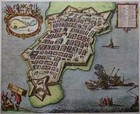 Malta, Valletta - Janssonius / van der Aa 1723 -Valetta civitas -Scarce original
