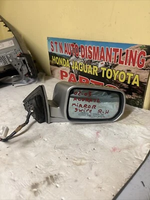 02-03 Espejo de puerta derecha Acura TL eléctrico térmico plateado OEM 9 hilos Foto 1 de 4