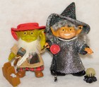 Pair 4.5" Goldi Gnomis Trolls- Woody-Wo and Zylexia by EuroPlay Germany