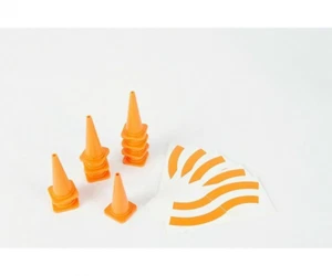 Carson C907197/500907197 Cone/Pylon Set 56mm (10 Pcs.), (For Tamiya Trucks), NIP - Picture 1 of 3