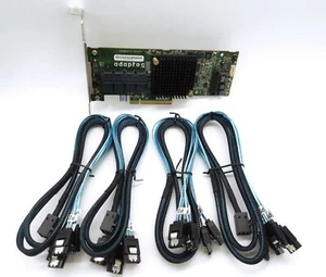 Adaptec ASR 71605 1GB 16Port HBA RAID PCIe Controller Card + 4* SATA Cables - Bild 1 von 6