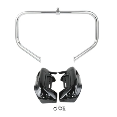 Lower Vented Fairing & Engine Crash Bar Fit For Harley Road Street Glide 09-13 - Image 1 of 4