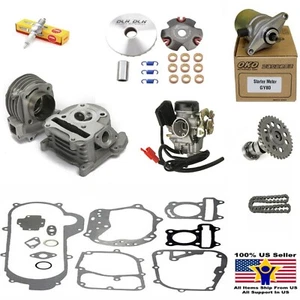 100cc Big Bore Performance Cyinder Kit For 50cc GY6 139QMB Scooter 64mm Valve US - Imagen 1 de 9