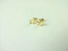 14K Yellow Gold  Nice Design Tiny Butterfly Stud Earring