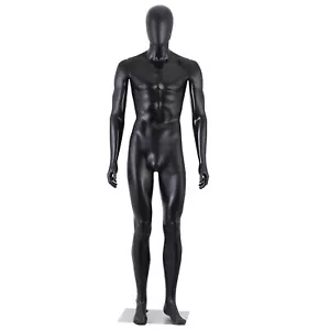 High-Quality Black Male Mannequin 73 Inches Ideal Dynamic Apparel Displays - Picture 1 of 12