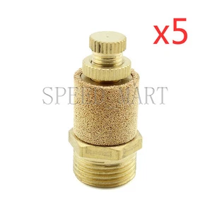 5 x silenciador neumático de bronce sinterizado control de velocidad de flujo de aire válvula 3/8 - Imagen 1 de 5