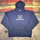 Vintage Honda Hoodie Sweatshirt Herren Large Thrashed Distressed Navy Civic Integra