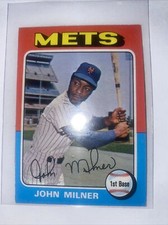 1975 Topps Mini John Milner # 264 ~ New York Mets D31