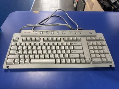 Vintage Sony VAIO PS2 Wired QWERTY Standard Computer Keyboard - Image 1 of 3
