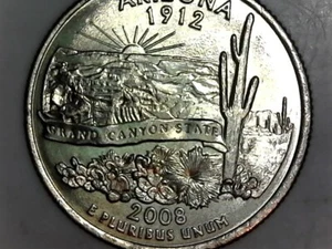 2008-P Arizona State Washington Quarter   US Mint Roll  Uncirculated - Picture 1 of 12