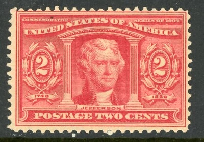 USA 1904 Louisiana Purchase 2¢ Carmine Scott #324 MNH J82 - Image 1 of 4
